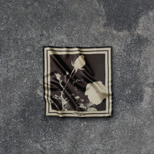Load image into Gallery viewer, The Midnight Rose Silk Bandana
